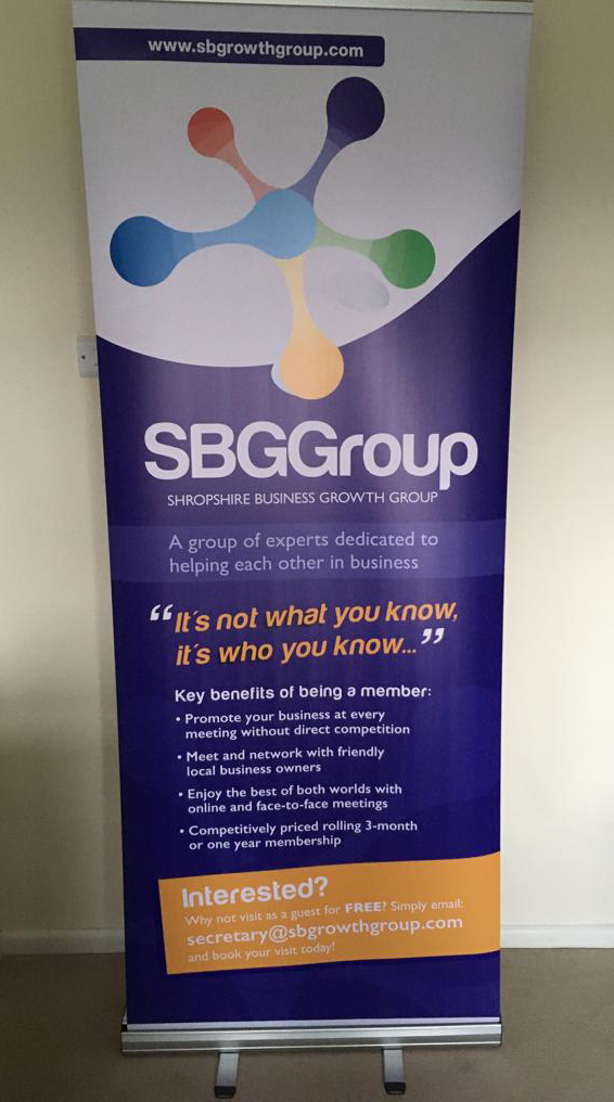 Shropshire Business Growth Group's Roller Banner